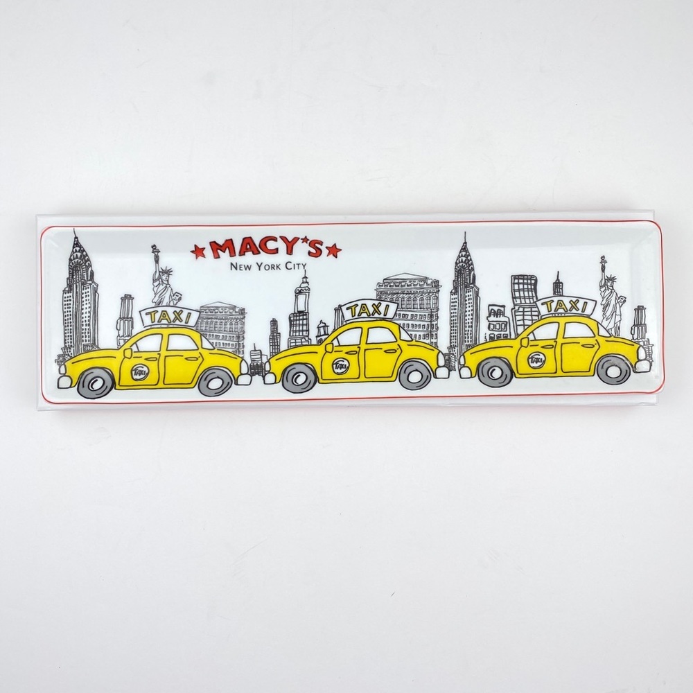 Rare Macy’s New York City yellow taxi serving tray